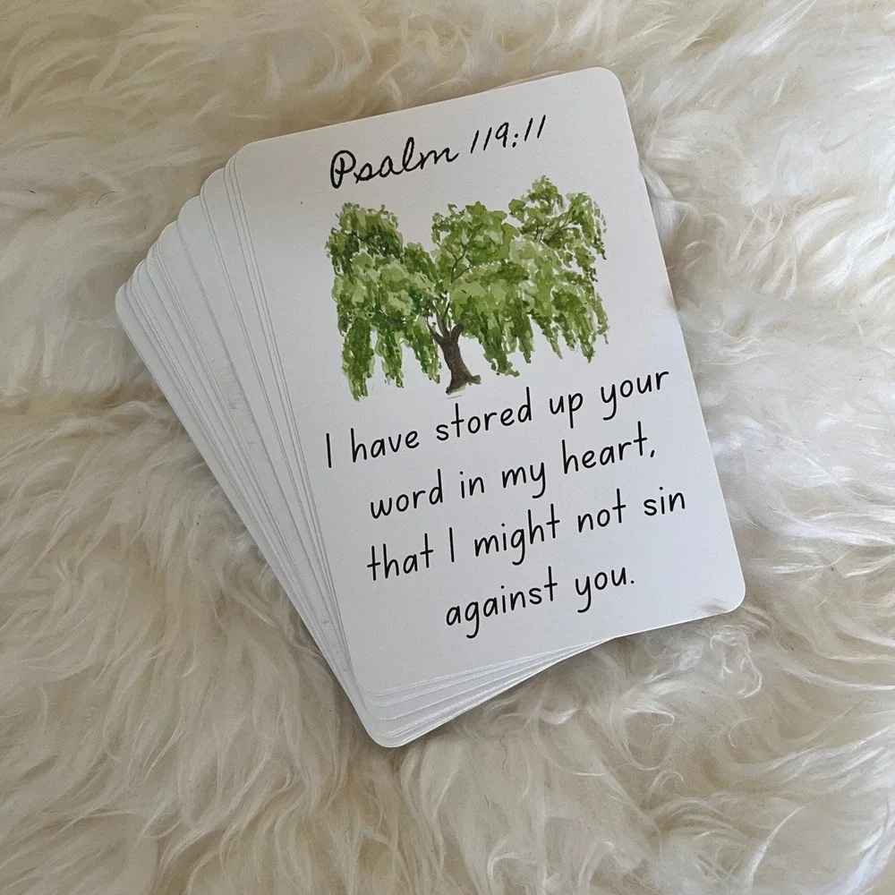 Large Size Bible Scripture Memory Cards - Picture 2 of 5